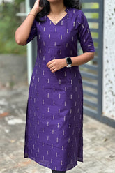 Raw silk kurti