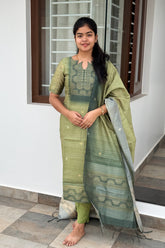 Olive Serenity 3 piece suit