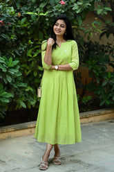 Mul cotton A-line Maxi