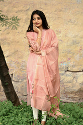 Pastel charm kurti and dupatta