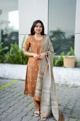 Rustic Fern- Roman Silk 3 piece suit