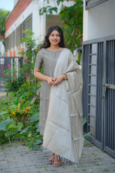 Moon grey 3 piece suit