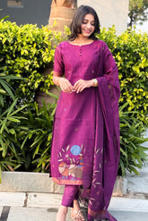 Tissue silk 3 piece suit