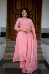 Floral blush 3 Piece Suit