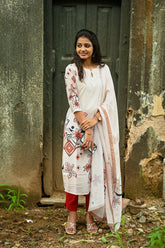 Muslin kurti and dupatta