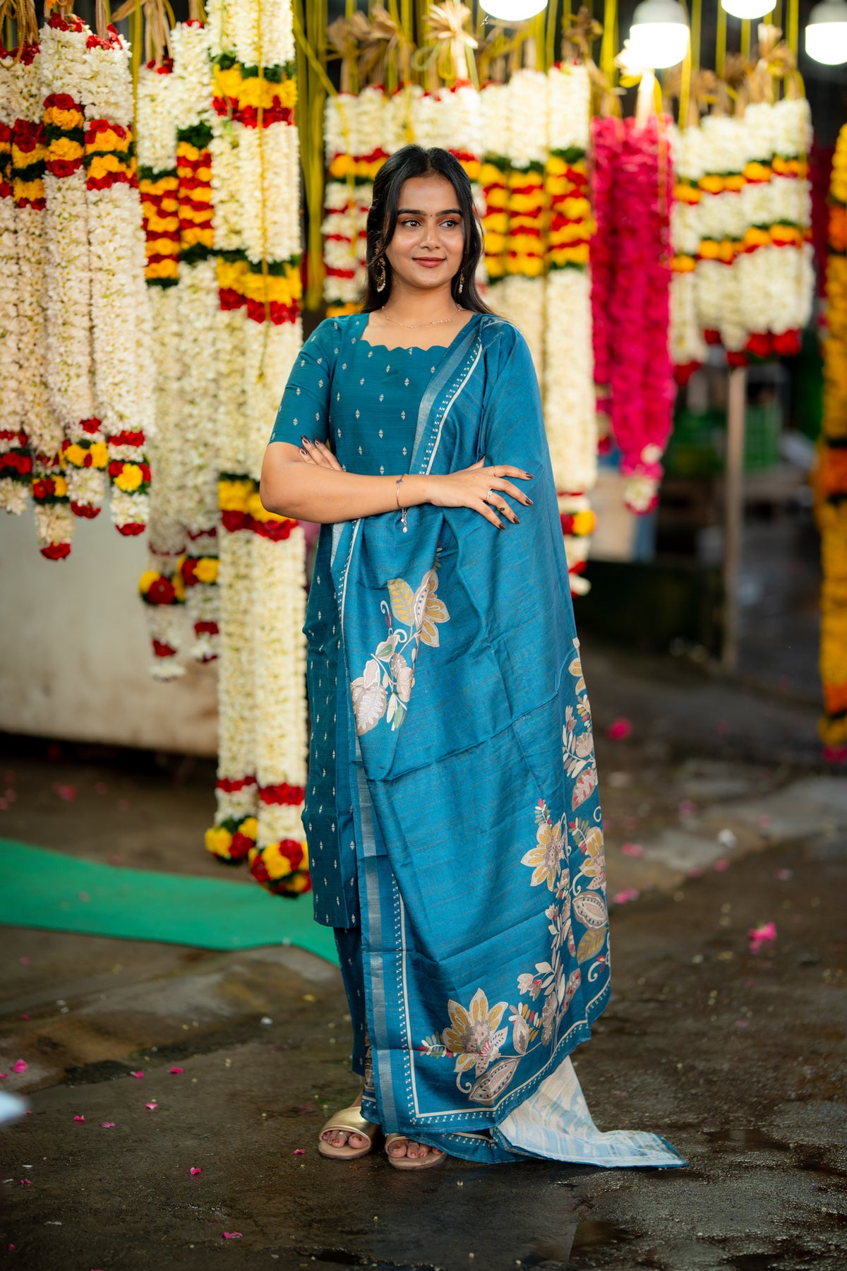 Peacock Flora 3 Piece Suit