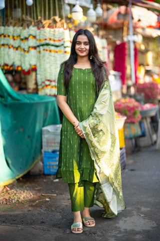 Olive Vriksha 3 Piece Suit