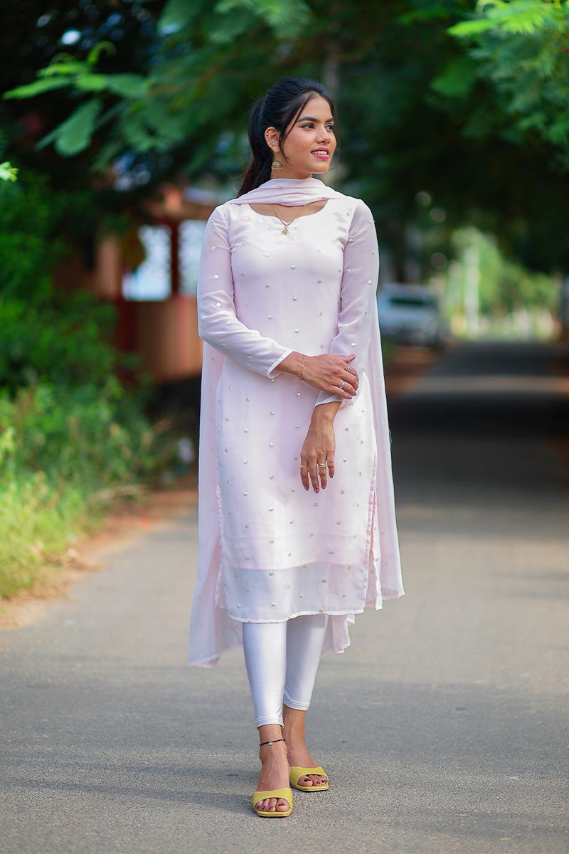 Peral Aura kurti with dupatta