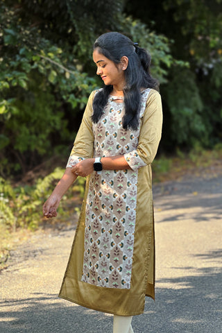 Fallow Raw silk kurti