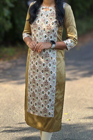 Fallow Raw silk kurti