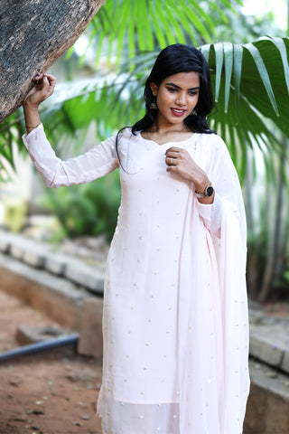 Peral Aura kurti with dupatta