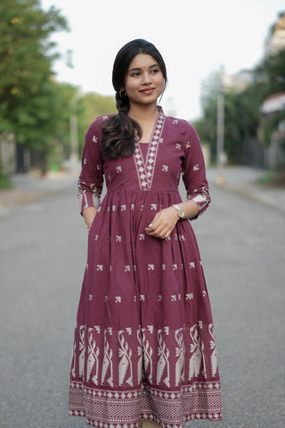 Maroon Muse maxi