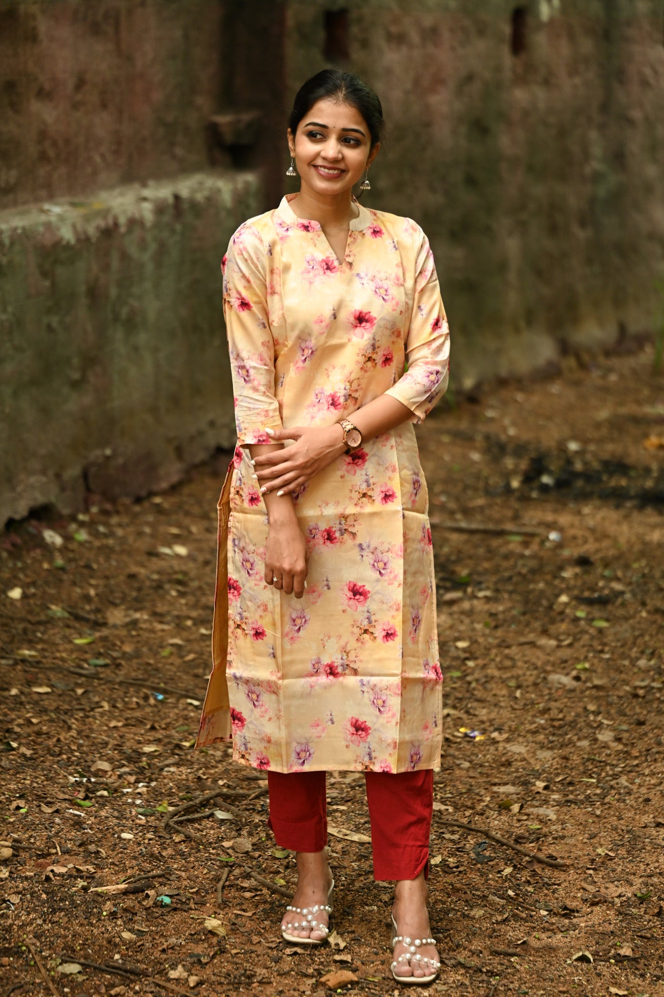 Tussar silk kurti