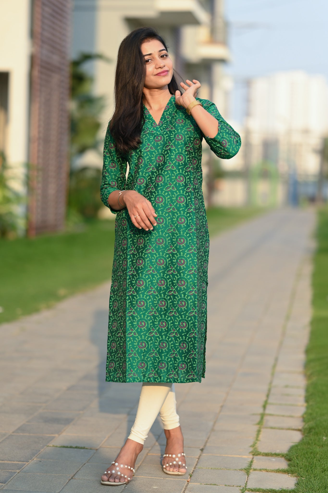Classic Emerald kurti