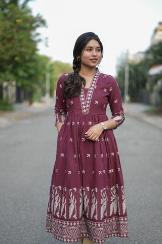 Maroon Muse maxi