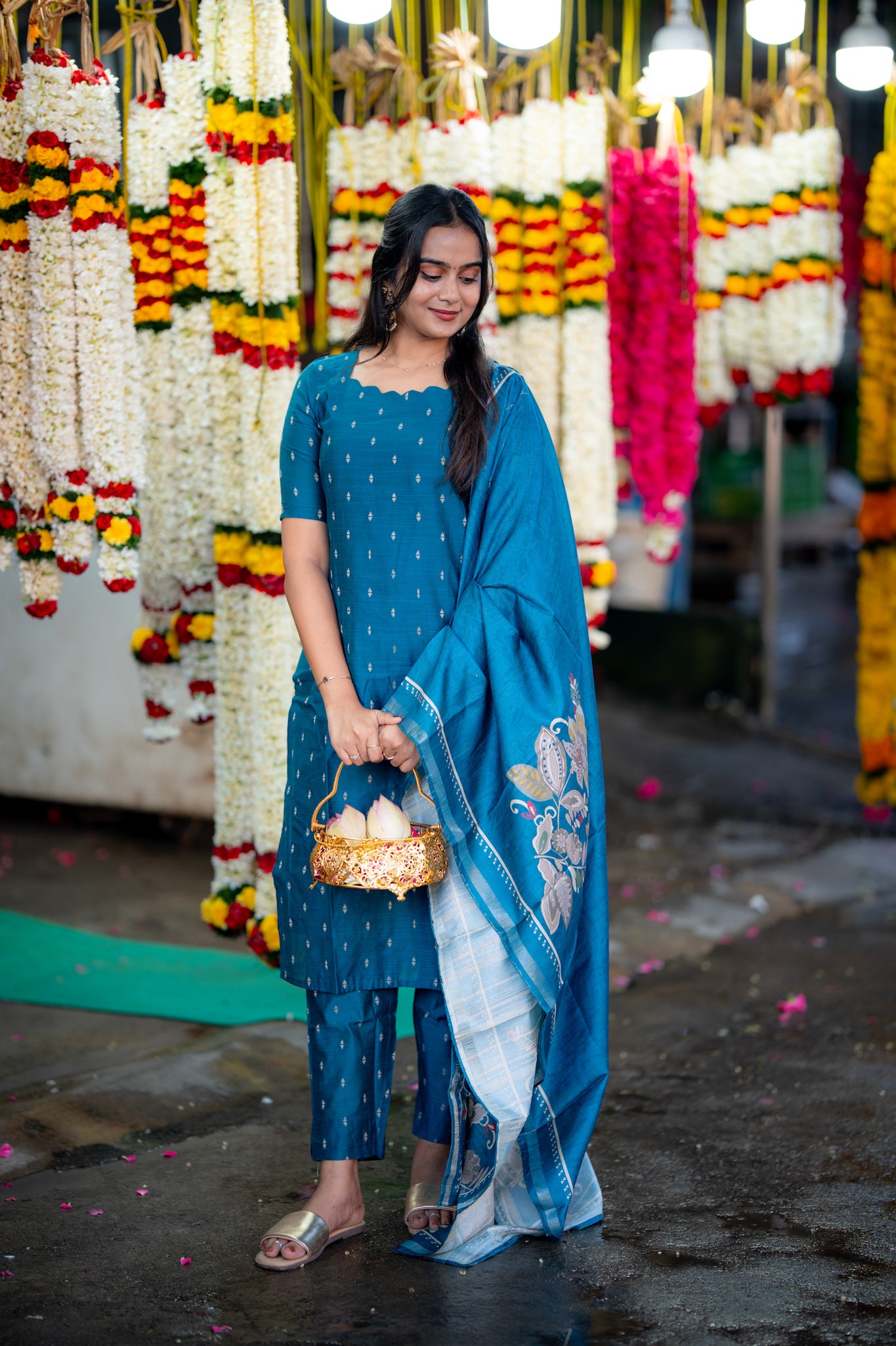 Peacock Flora 3 Piece Suit