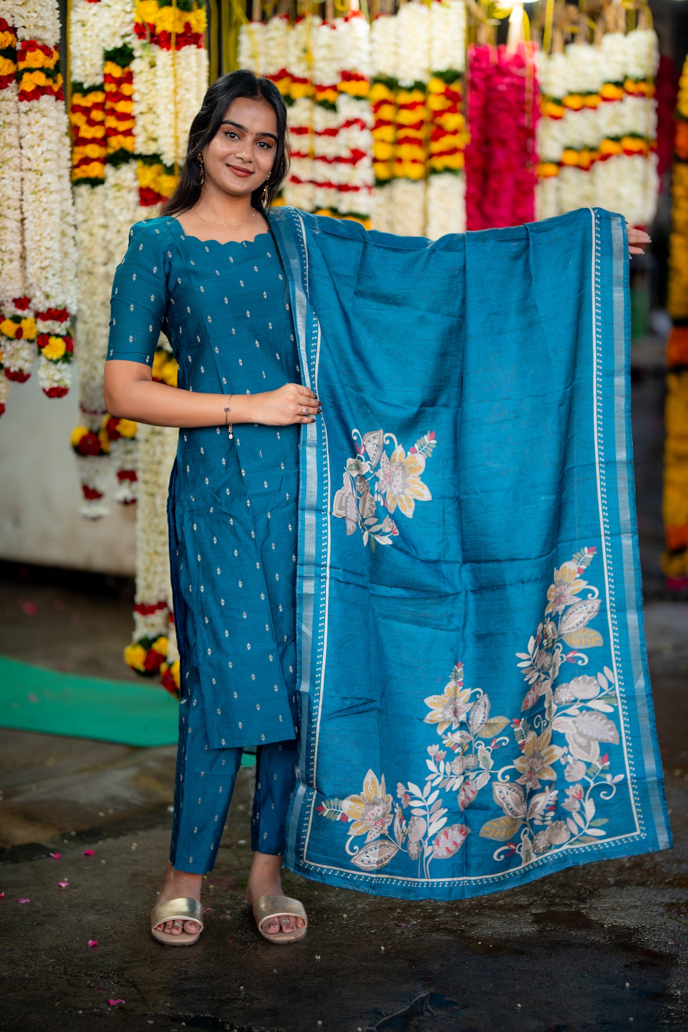 Peacock Flora 3 Piece Suit