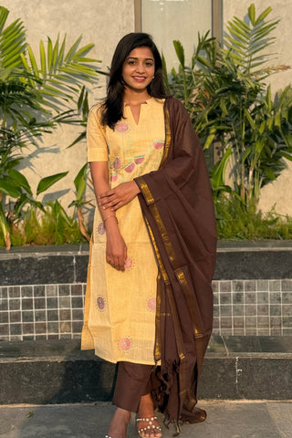 Sandalwood Petals 3 Piece Suit