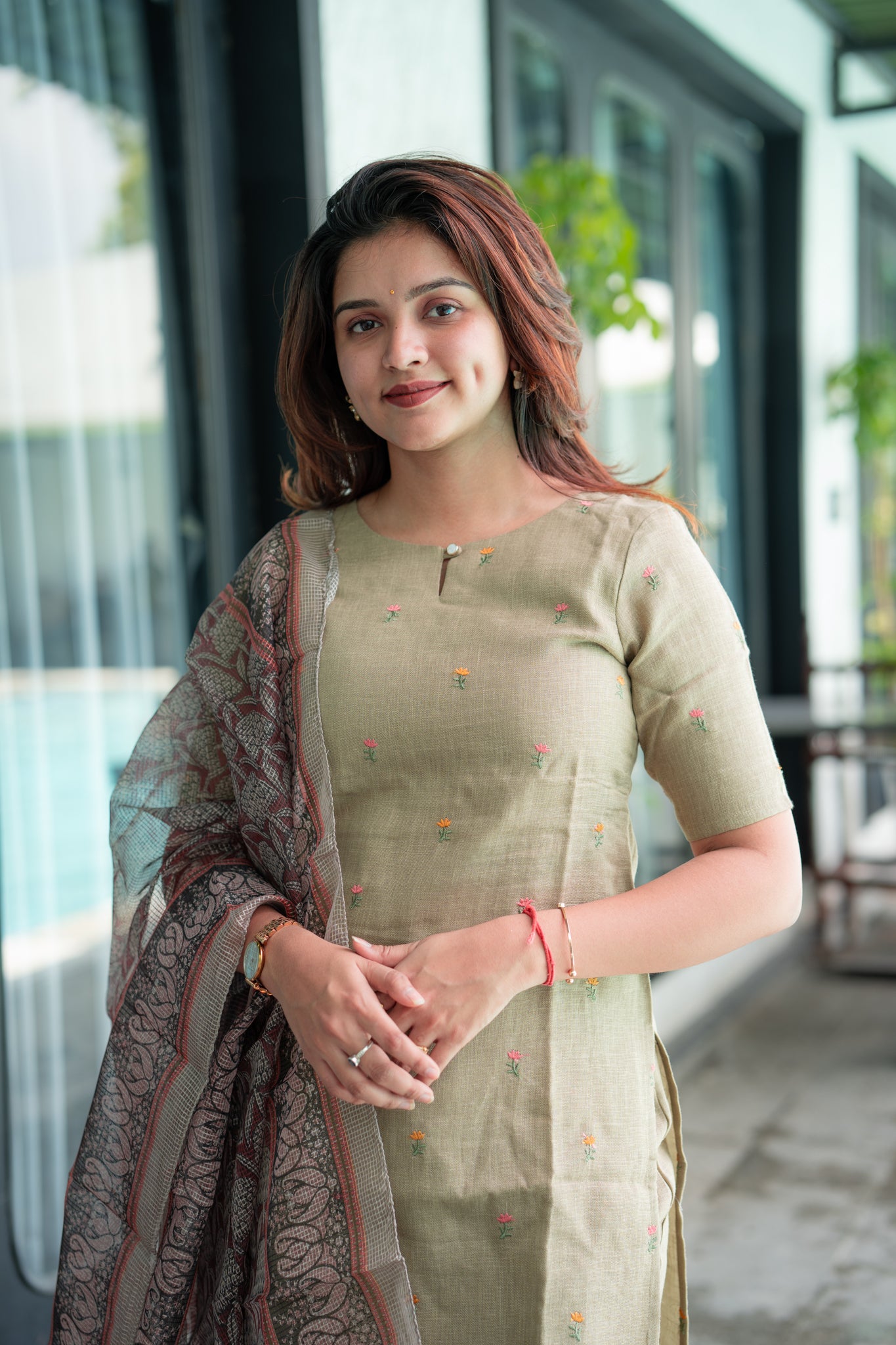 Earthy Serenity Linen 3 piece suit