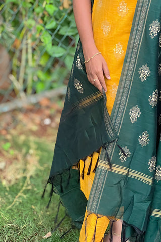 Yellow and green 3 piece suit