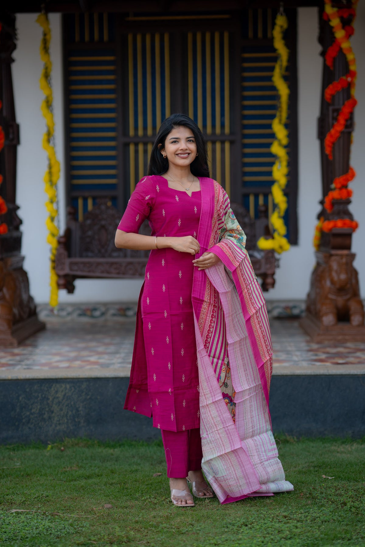 Fuchsia Blossom 3 Piece Suit