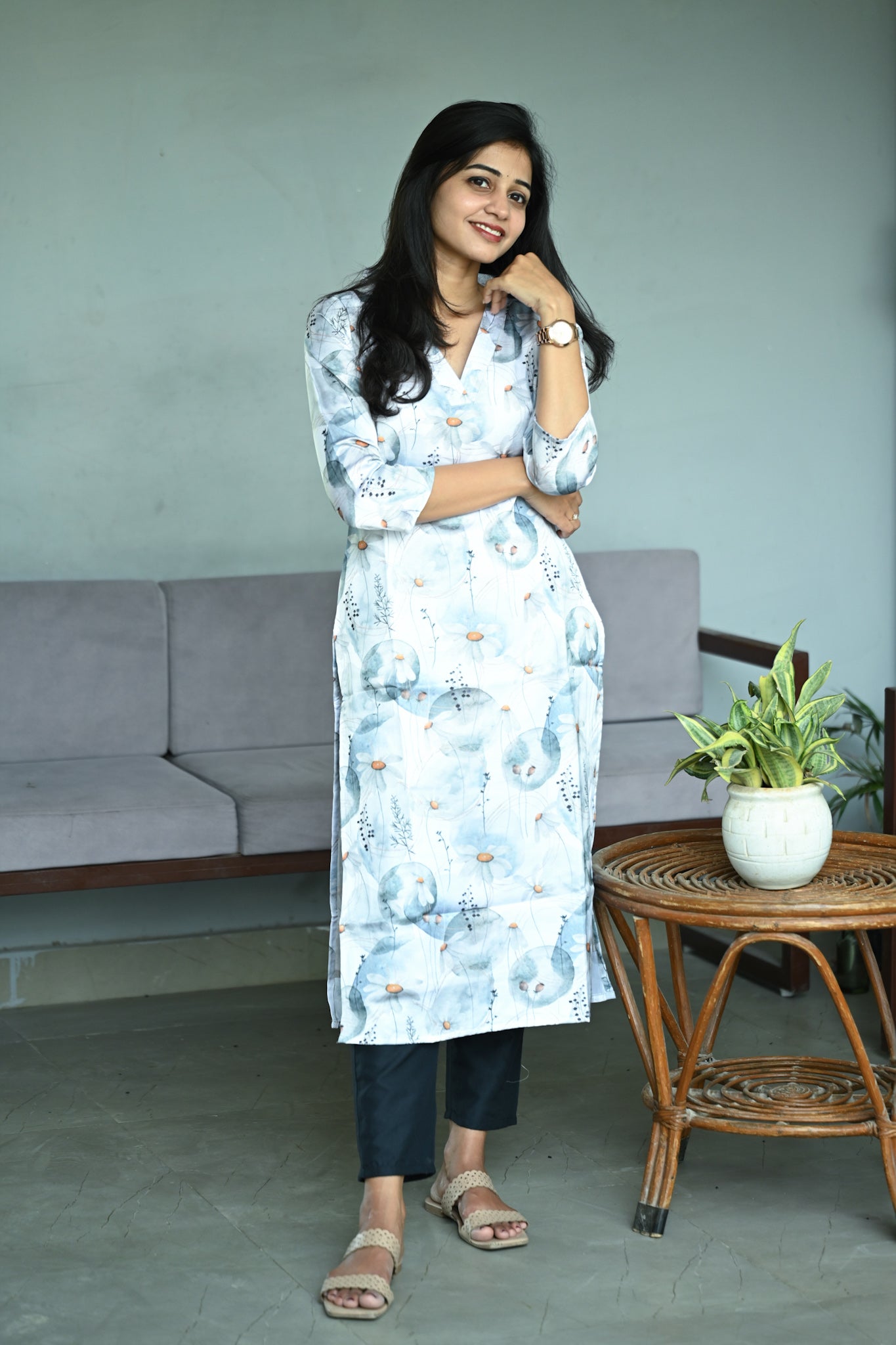 Cotton Satin kurti