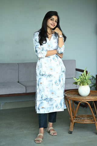 Cotton Satin kurti