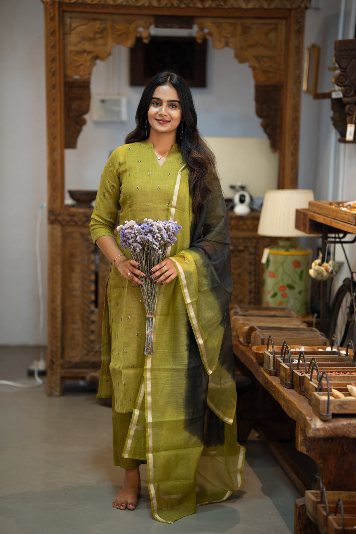 Autumn Mustard linen 3 piece suit