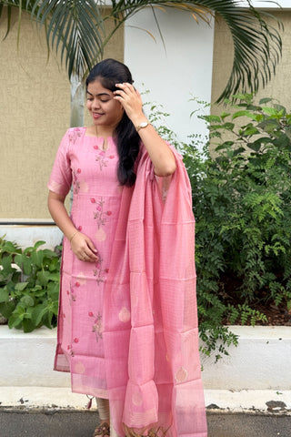 Tissue Silk Kurti and dupatta