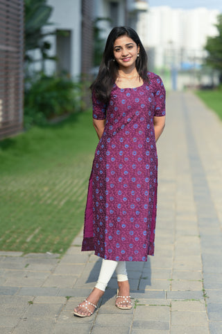 Berry Bloom Kurti