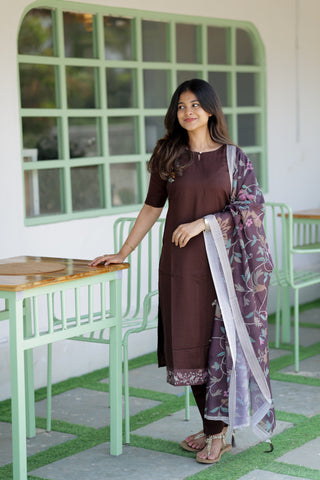 Cocoa petals 3 piece suit