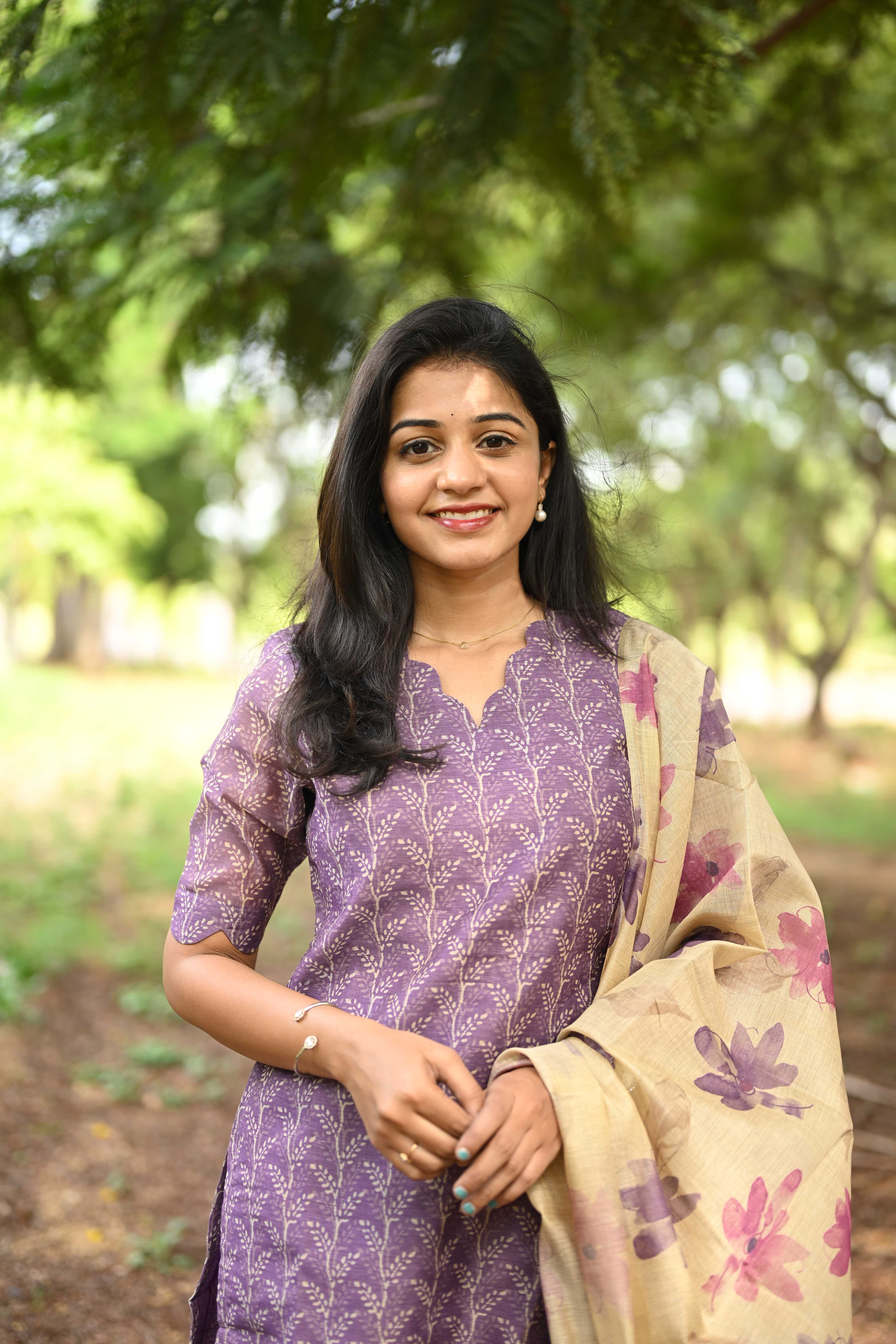 Wild Lavender Kurti and dupatta