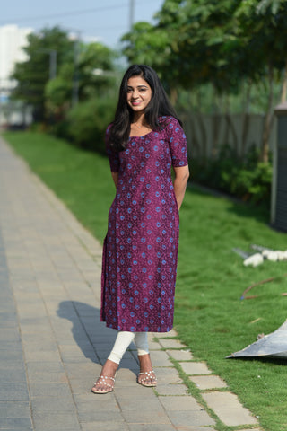 Berry Bloom Kurti