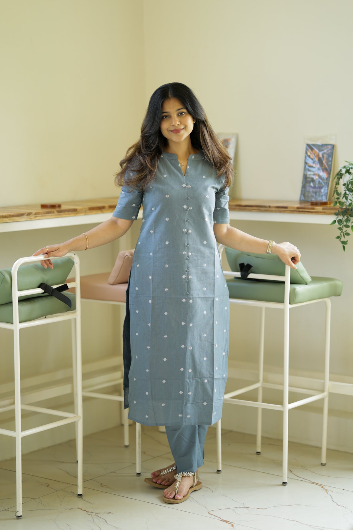 Lunar Grey Kurta Set