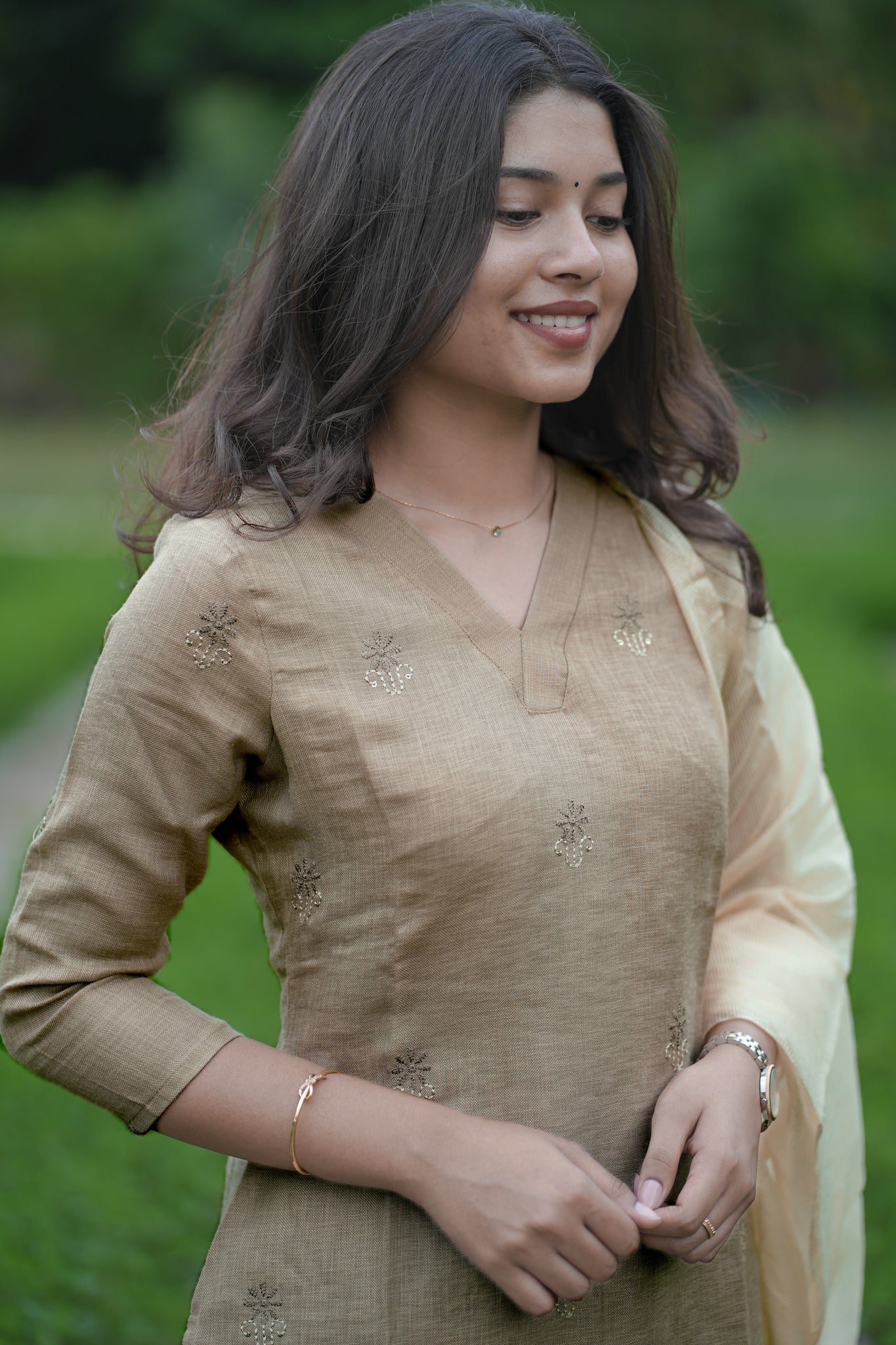 Charvi linen 3 piece suit