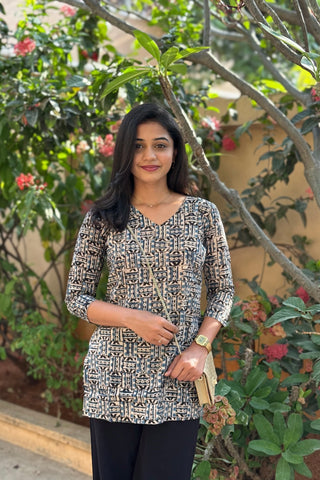 Blue Short Kurti