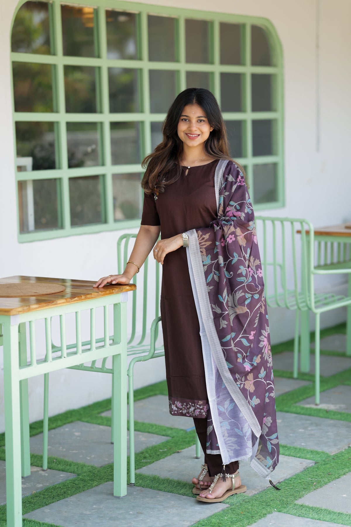 Cocoa petals 3 piece suit