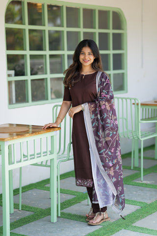 Cocoa petals 3 piece suit