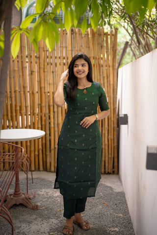 Emerald Essence Linen Coords