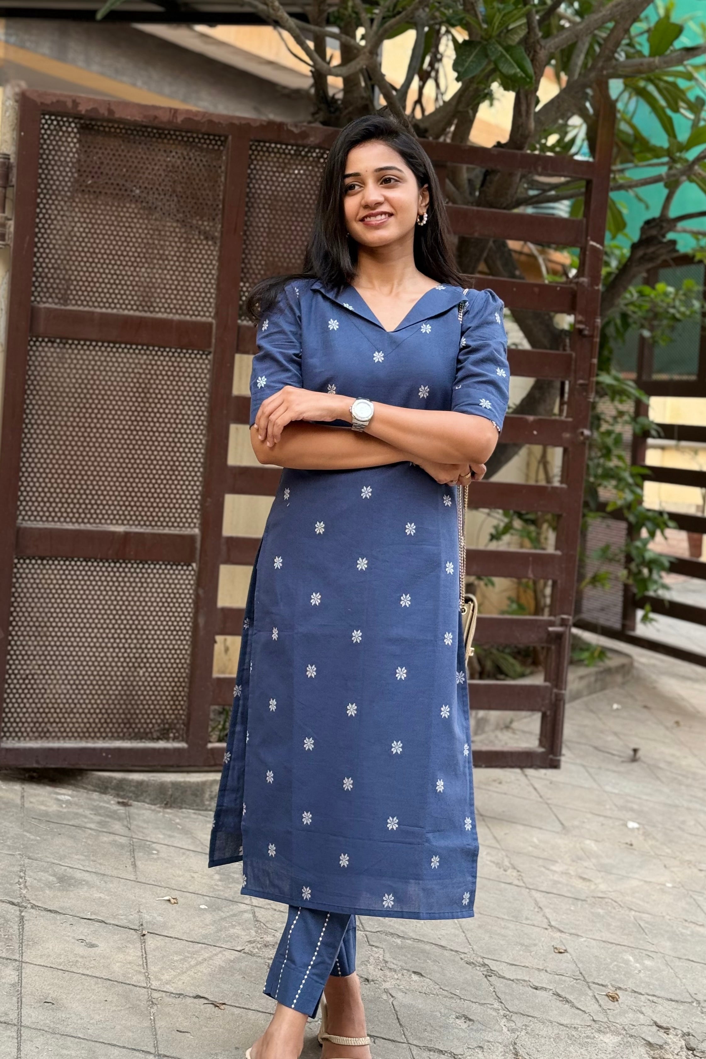Pure Handloom Cotton kurtaSet