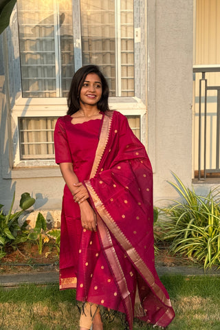 Silk Kurti and dupatta