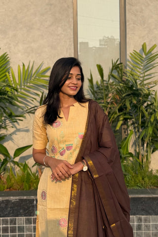 Sandalwood Petals 3 Piece Suit