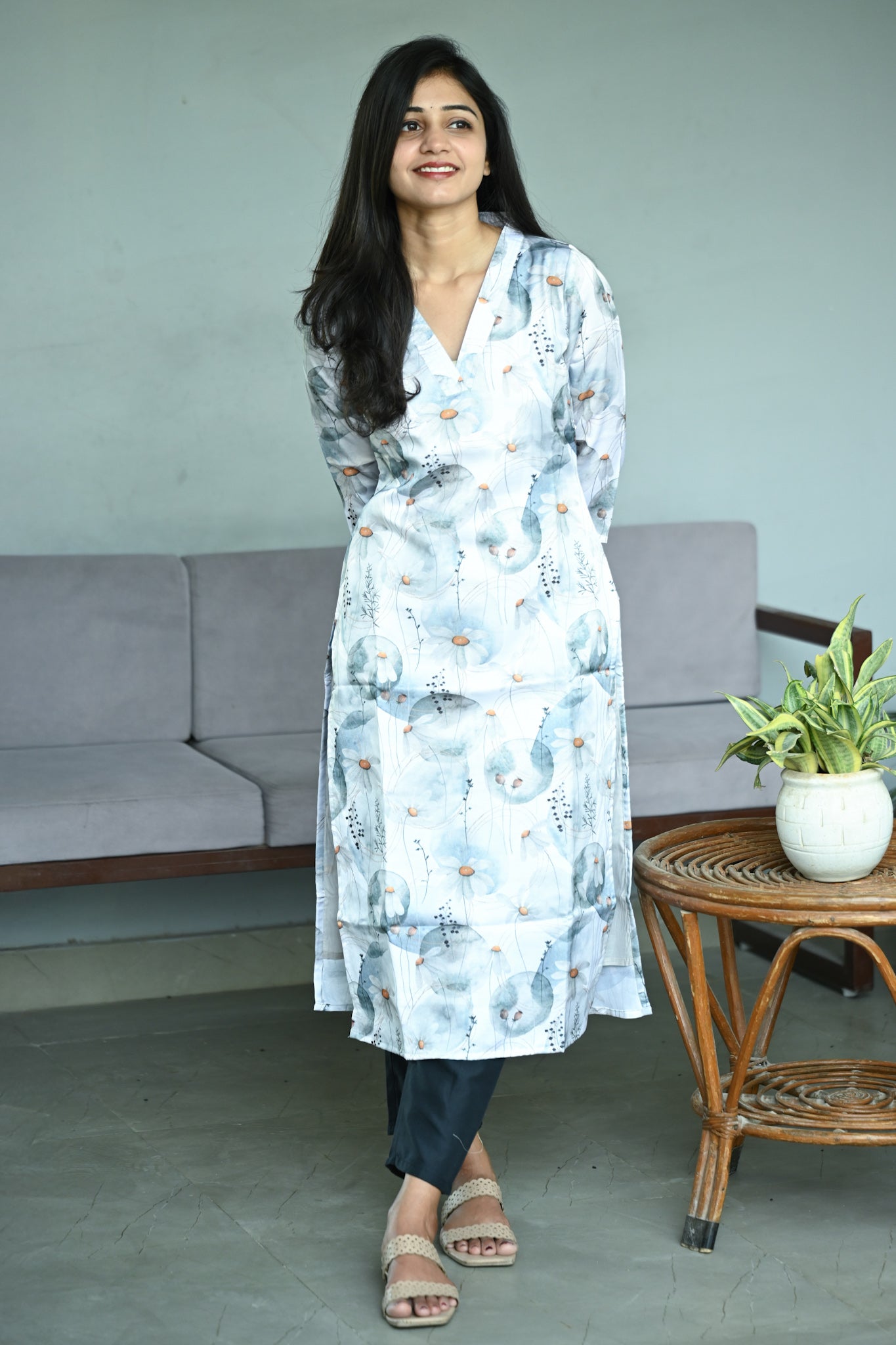 Cotton Satin kurti