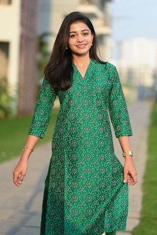 Classic Emerald kurti