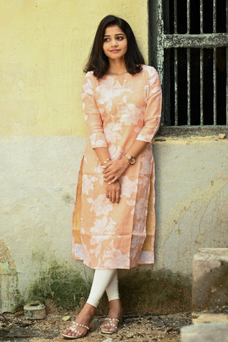 Apricot Aura Kurti