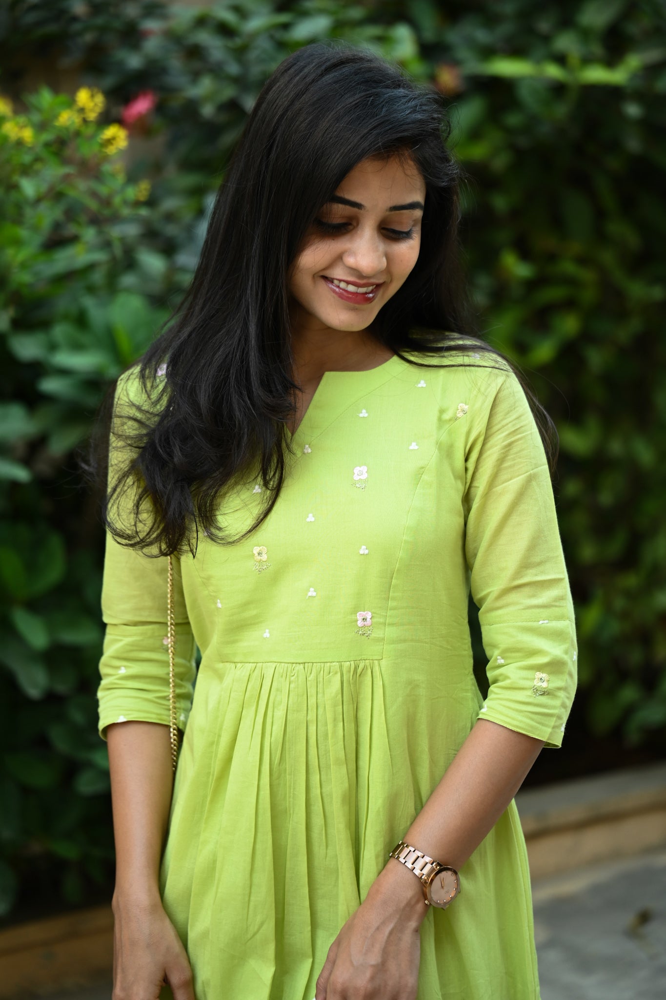 Mul cotton A-line Maxi