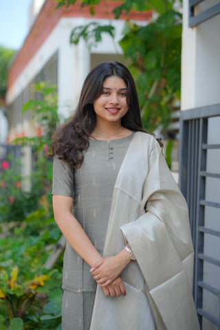 Moon grey 3 piece suit