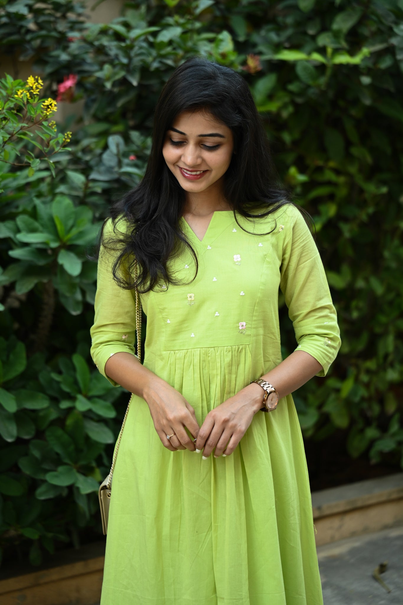 Mul cotton A-line Maxi