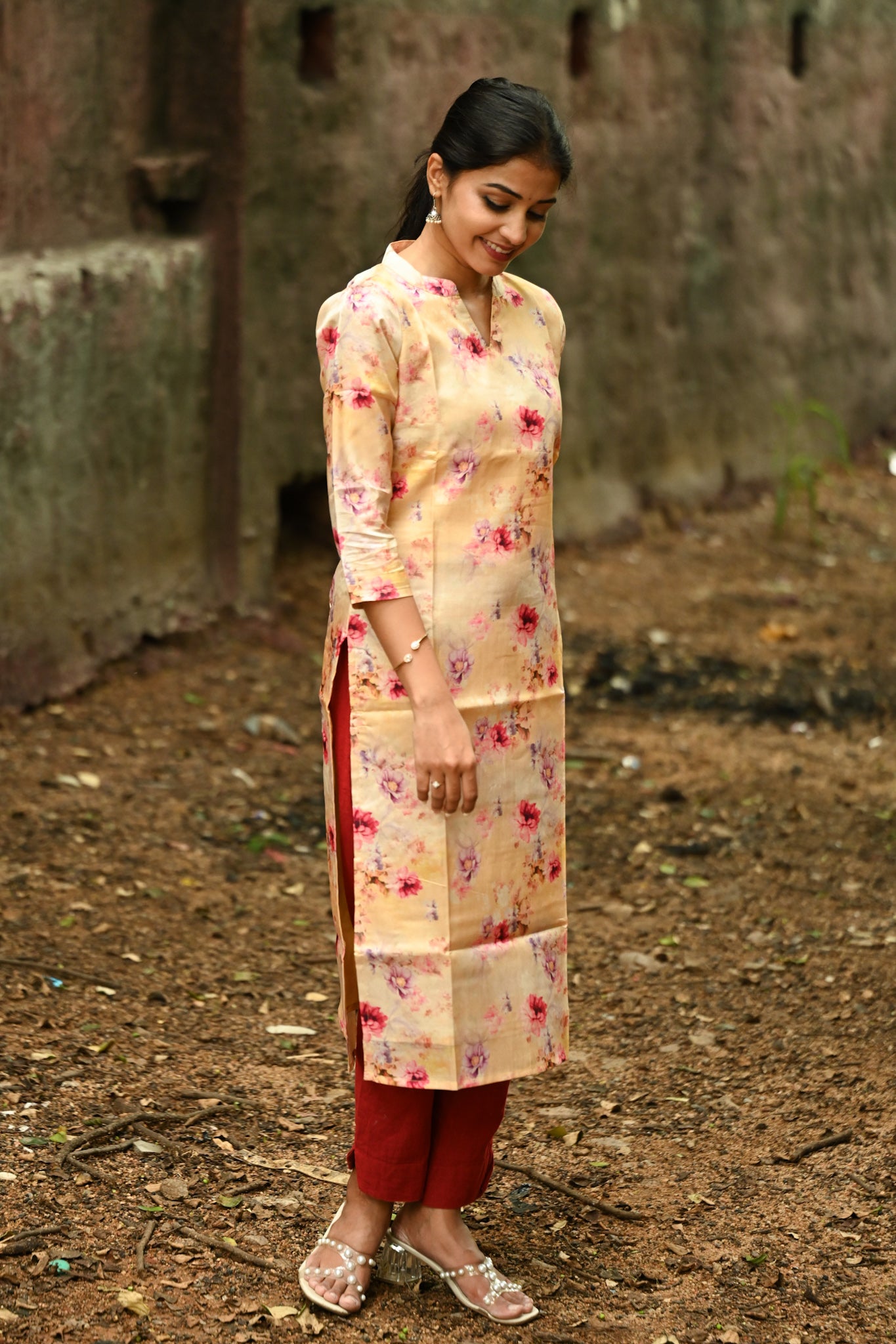 Tussar silk kurti