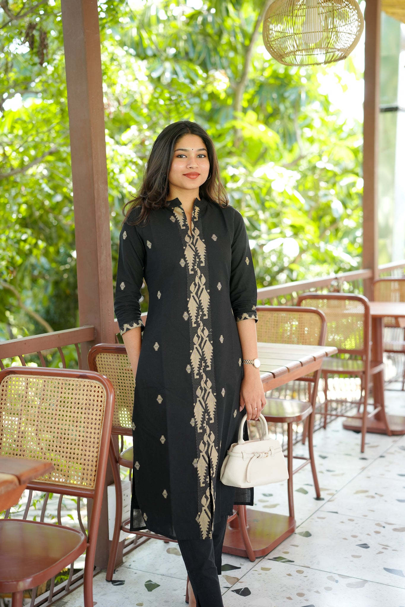Signature Black Kurta set